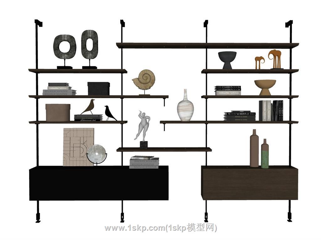 装饰品置物架SU模型 1