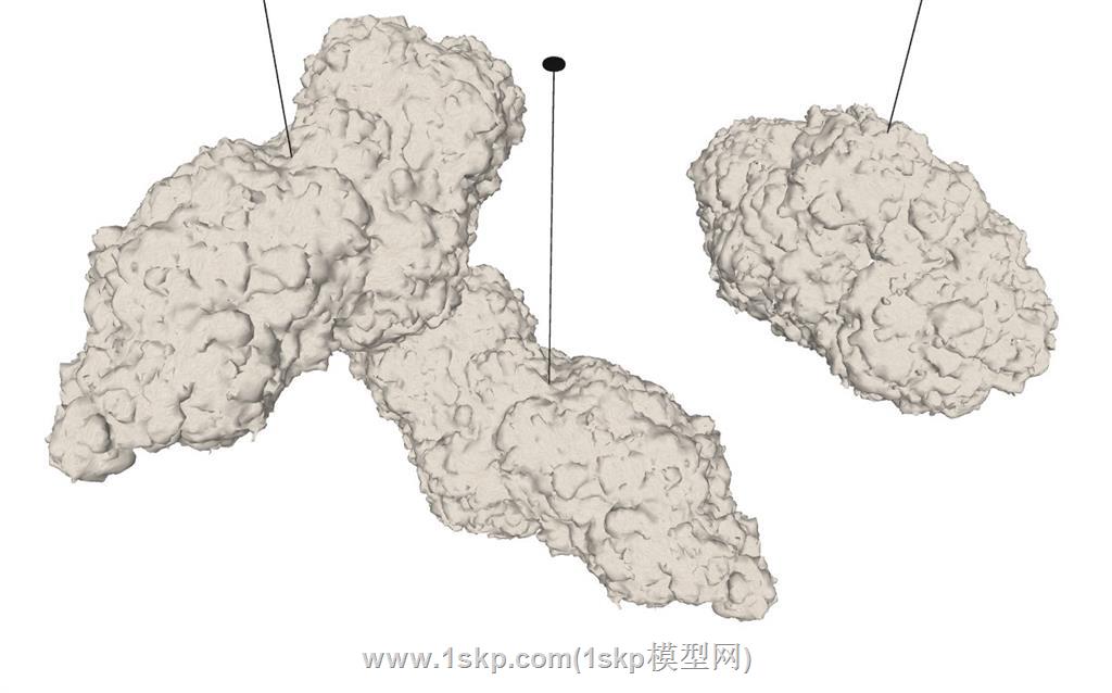 云朵装饰SU模型 3