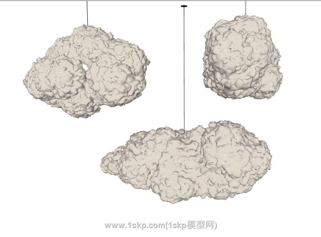 云朵装饰SU模型 2