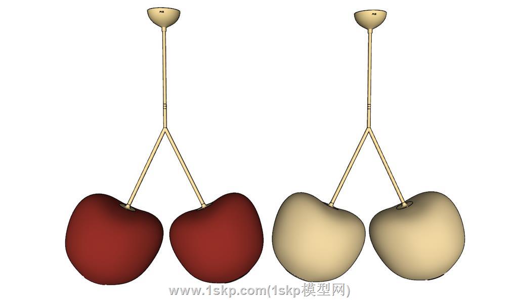 樱桃装饰工艺品SU模型 2
