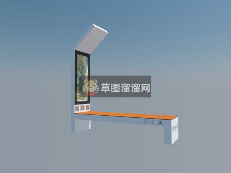 现代户外商业SU模型 1