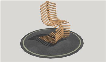 创意  鱼骨  椅子  座椅