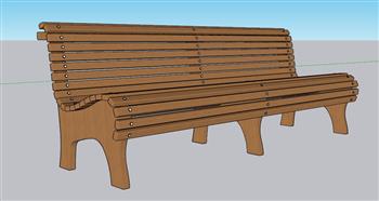 长椅长凳SU模型