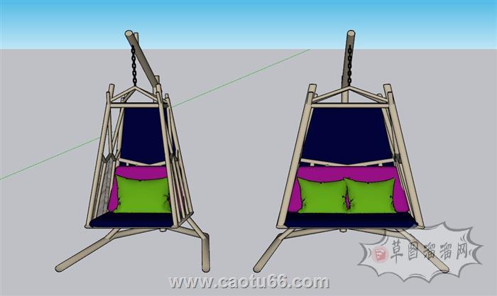 吊椅SU模型 2