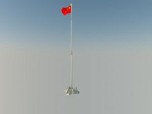 中国 国旗 五星红旗 升旗台