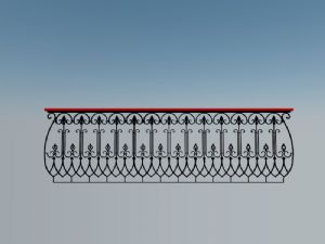阳台护栏SU模型 免费sketchup模型下载