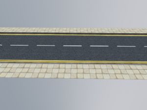 街边道路马路公路SU模型 免费sketchup模型下载