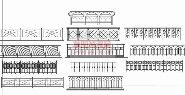 一堆欧简铁艺SU模型 1
