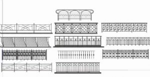 一堆  欧简  铁艺  栏杆  集合