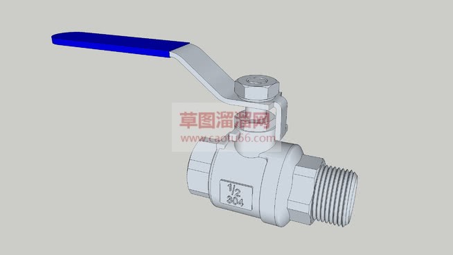 家用球阀水阀SU模型 1