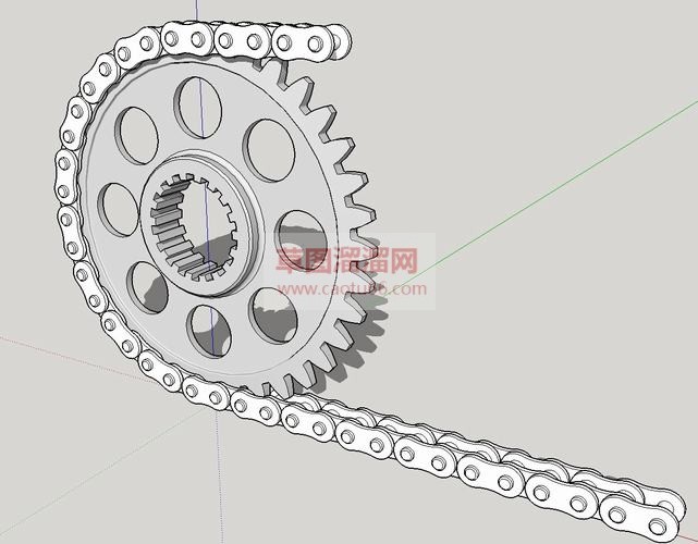 齿轮链条SU模型 1