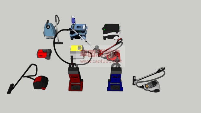吸尘器免费SU模型 1