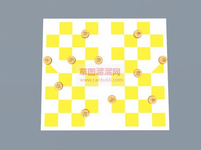 中国象棋下棋SU模型 1