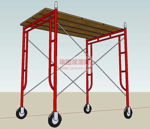 移动式脚手架SU模型 1