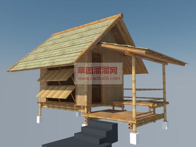 小竹屋免费SU模型 1