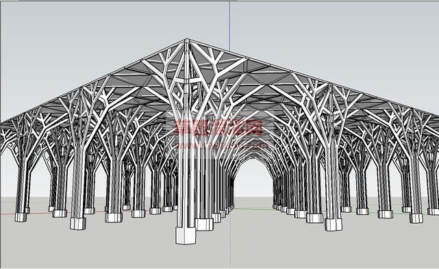 树冠长廊SU模型 1
