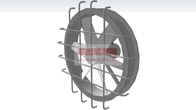 工业风扇排气SU模型 1