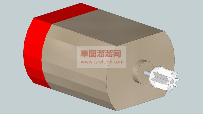 电动马达免费SU模型 1