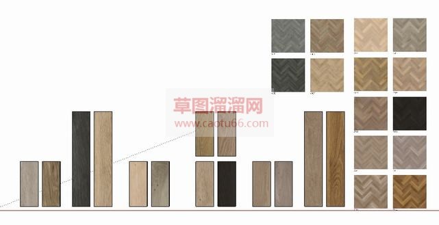 木地板材质库SU模型 1