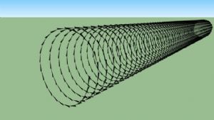 铁丝网护栏圆SU模型 免费sketchup模型下载