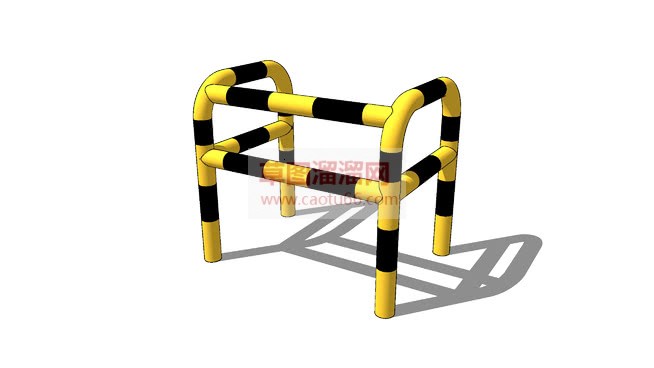 施工护栏网站SU模型 1