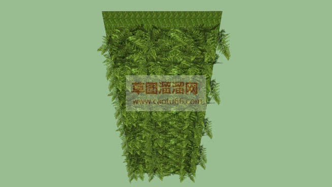 如何画植物墙SU模型 1