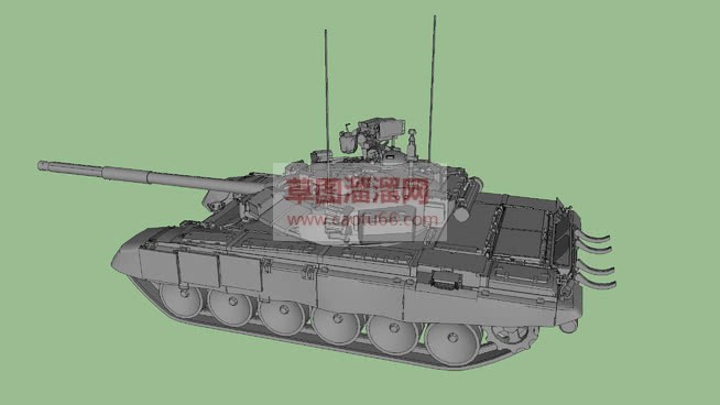 T90主战坦SU模型 1