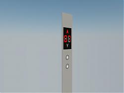 电梯按钮SU模型 免费sketchup模型下载