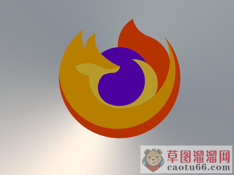 火狐Logo标志SU模型 1