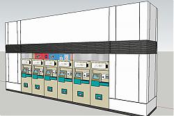 售票机SU模型 免费sketchup模型下载