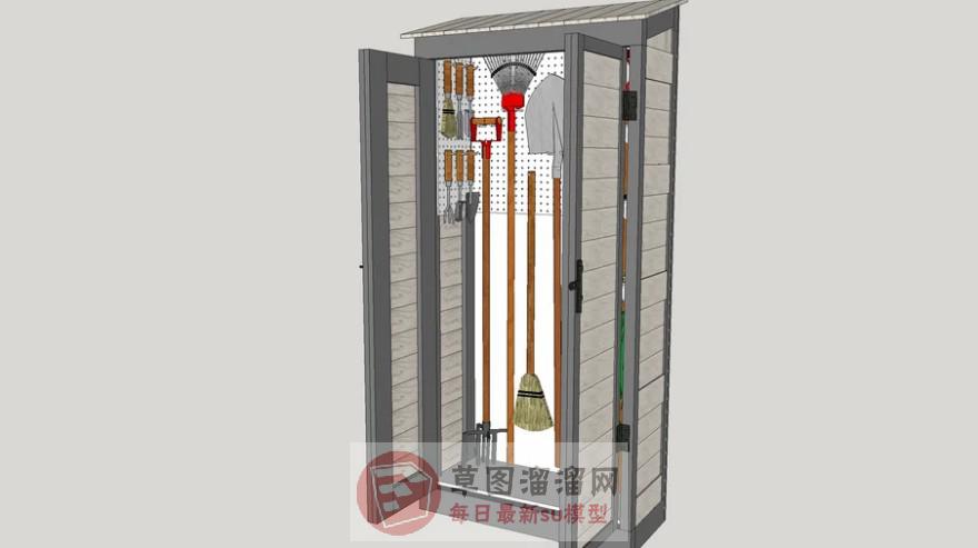 园丁工具房SU模型 1