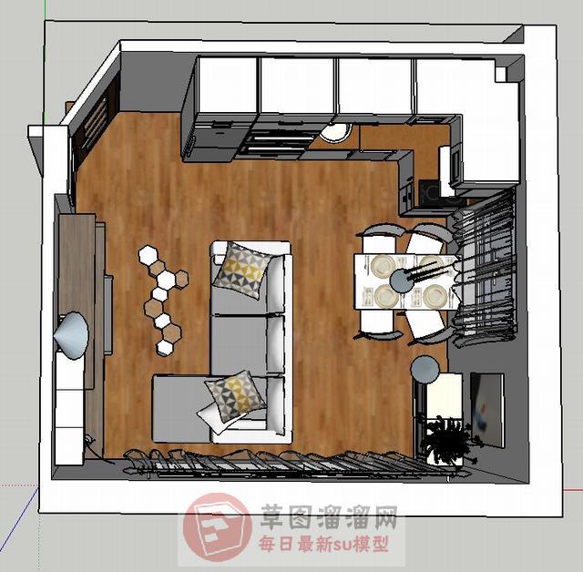 住宅SU模型 1