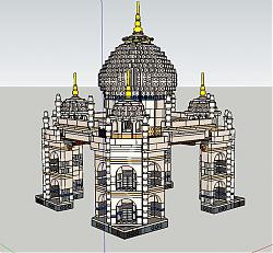 乐高清真寺积木SU模型 免费sketchup模型下载