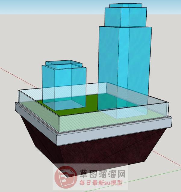 售楼沙盘SU模型 1