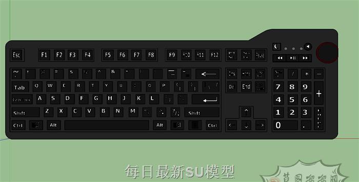 键盘SU模型 1