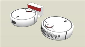 扫地机器人扫把SU模型 免费sketchup模型下载