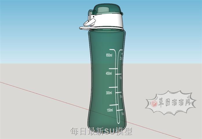 水瓶水杯保温杯SU模型 1