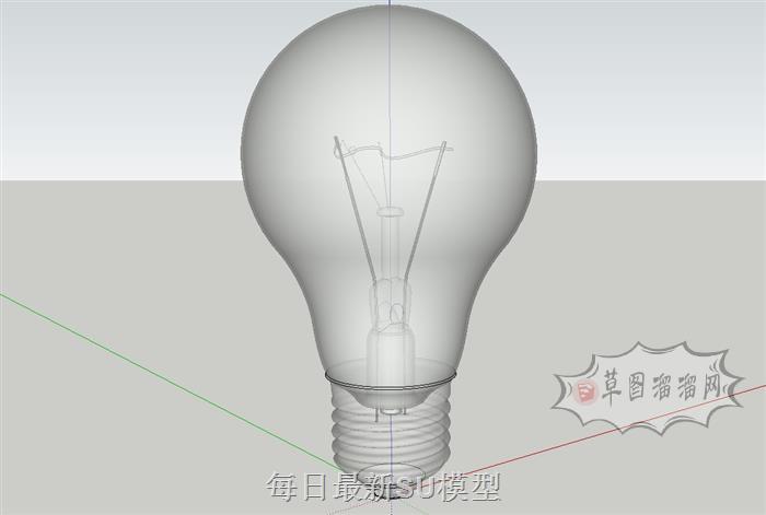 电灯泡灯具SU模型 1