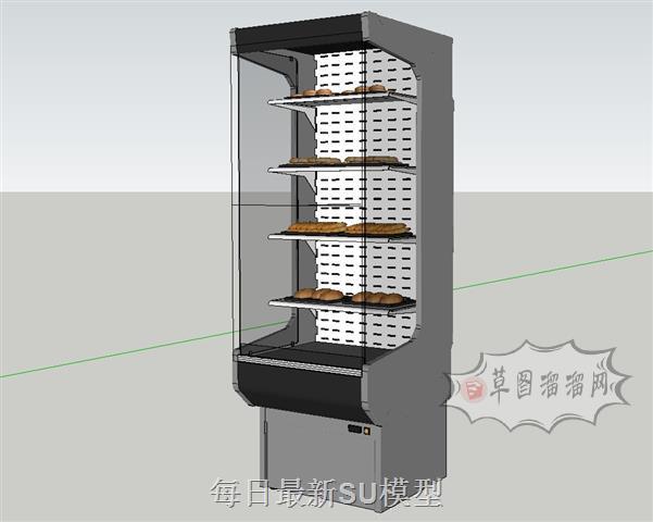 蛋糕柜冰柜展柜SU模型 1