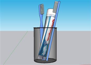 洗漱用品  刷牙杯  牙刷  牙膏