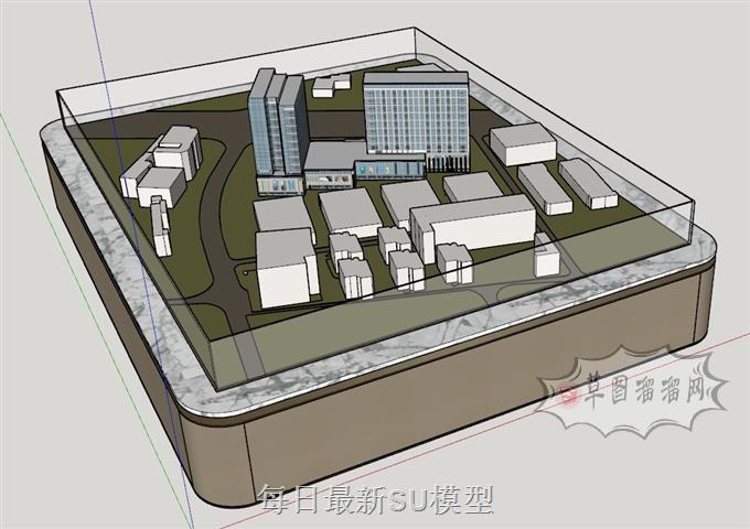 售楼部沙盘SU模型 1