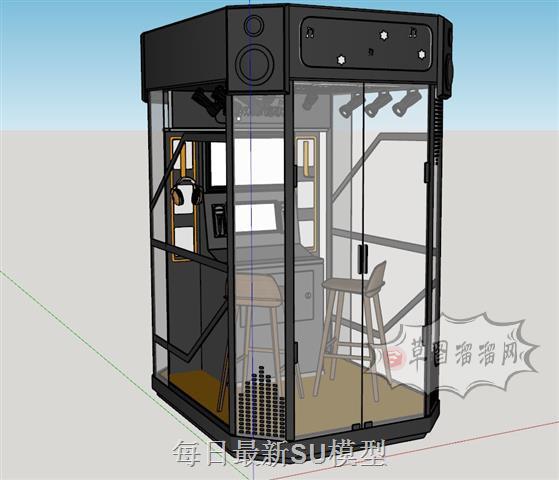 迷你KTV练歌房SU模型 1