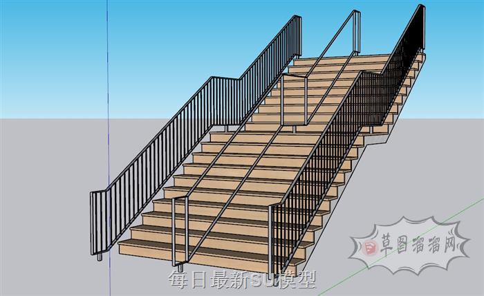 阶梯楼梯SU模型 1