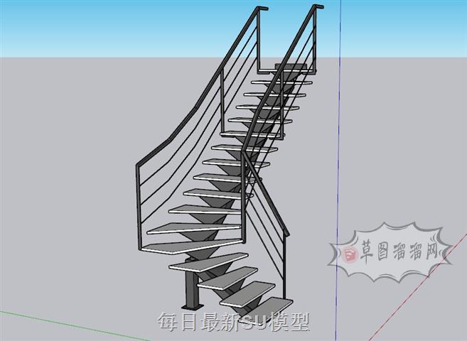 楼梯SU模型