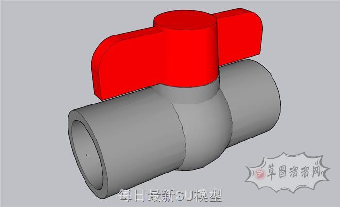 水阀开关SU模型 1