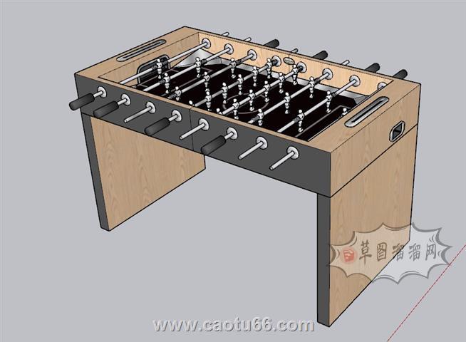 桌上足球SU模型 1