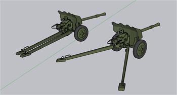 武器迫击炮炮弹SU模型 免费sketchup模型下载