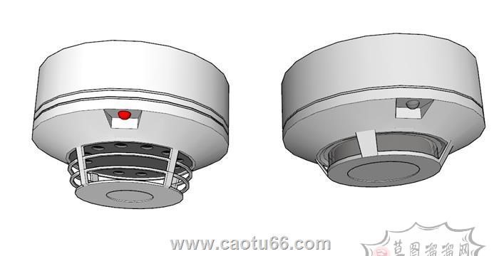烟雾报警器消防SU模型 1