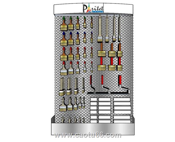油漆刷子滚筒SU模型 1