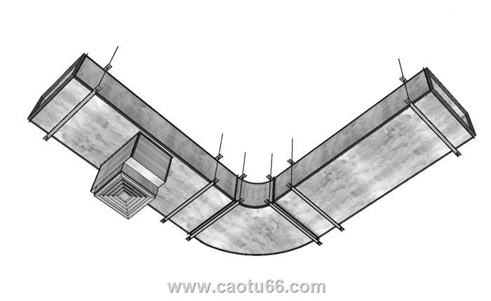 空调管道SU模型 1